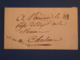 DN12 FRANCE  LETTRE  MIN. DES FINANCES  RARE 1816 FRANCHISE D ETAT . A CHALON  ++AFF. INTERESSANT++ - 1801-1848: Precursors XIX