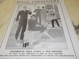 ANCIENNE PUBLICITE MAGASIN  BELLE JARDINIERE  1929 - Advertising