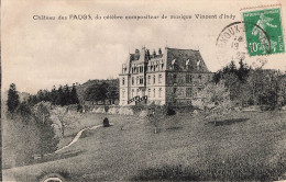 ARDECHE BOFFRES Chateau Des FAUGS Du Célèbre Compositeur Vincent D'Indy - Andere & Zonder Classificatie