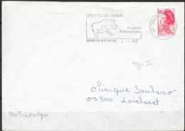 Faune Sauvage " Bison " Flamme Illustrée =o De 09 Tarascon Sur Ariège 2-8-82 - Prehistorisch