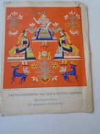 D202250 Menu Speisenkarte  Frühjahrsmesse 1955 Haus ANTIFA   LEIPZIG  -DDR Germany  -Ungarische Meisterköche - Menu