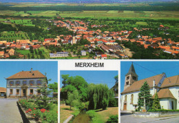 (68) MERXHEIM Multivue Vue Générale Mairie N°68 203 84 201 ( Haut Rhin ) - Altri & Non Classificati