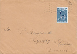 Netherlands APELDOORN 1966 Cover Brief Lettre LYNGBY Pr. TRUSTRUP Denmark Europa CEPT Stamp - Covers & Documents