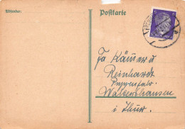 Postkarte Gelaufen Von Freudenstadt Nach Kämmer & Reinhardt Puppenfabrik Waltershausen 1942 - Cartas & Documentos
