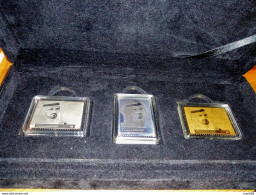 UAE - 2006 - H.H. Sheikh Mohammed Bin Rashid Al Maktoum - Silver, Golden And Platinum Stamp Set - Ver. Arab. Emirate