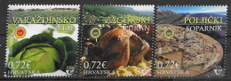 HR 2024-1660-2 CROATIAN PROTESCTED AGRICUKTURAL AND FOOD PRODUCTS. 3v, MNH - Croazia