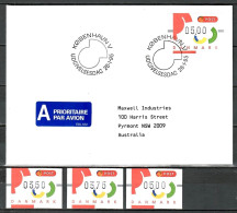 Dänemark, ATM MiNr. 3 (3,50+3,75+5,00 Kr.) + FDC (5,00 Kr.); ; B-943 - Machine Labels [ATM]