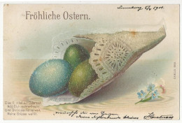 607- Fröhliche Ostern  - Oeufs" En Relief" - Ostern