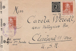 Germany 1947 Censored Cover Mailed To USA - Briefe U. Dokumente