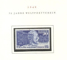 Germany DEUTSCHE POST 1949 75 Jahre WELTPOSTVEREIN Y & T Nr 82  ** - Nuovi