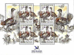 Slovakia 2011 The Nature Protection Rare Birds Great Bustard (Otis Tarda) Sheetlet With Labels MNH - Other & Unclassified