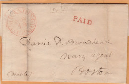 United States Old Cover Mailed - …-1845 Prephilately