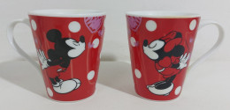 I108176 Coppia Tazze Da Latte In Ceramica Disney - Topolino E Minnie - Tazze