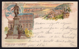 HUNGARY BUDAPEST 1899. Vintage Litho Postcard - Ungarn