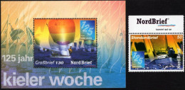 Germany - Nordbrief - 2007 - 125 Years Of Kiel Week - Mint Stamp + Souvenir Sheet - Privatpost