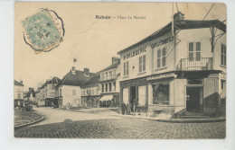 REBAIS - Place Du Marché (commerces HORLOGERIE & CAFÉ DU COMMERCE) - Rebais