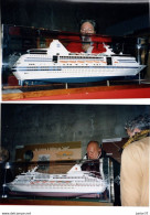 2 Photos De Maquettes Bateaux, - Boten