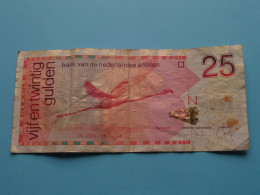 25 Gulden ( 1 Jan 2006 ) Nederlandse Antillen ( For Grade, Please See Photo ) Circulated ! - Netherlands Antilles (...-1986)