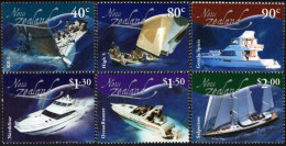 New Zealand - 2002 - Leading The Waves - Modern Yachts - Mint Stamp Set - Ongebruikt