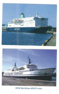 2 MORE  POSTCARDS EUROPEAN  FERRIES PUBLISHED BY H J CARDS - Fähren