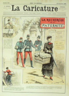 La Caricature 1883 N°208 Recherche De Paternité Draner Trock - Tijdschriften - Voor 1900