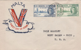 Malta FDC Mailed - Malte (...-1964)