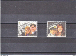 MAN 1986 PRINCE ANDREW ET SARAH FERGUSON Yvert 312-313, Michel 317-318 NEUF** MNH Cote 4 Euros - Isle Of Man