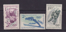 CZECHOSLOVAKIA  - 1964 Winter Olympic Games Set Never Hinged Mint - Unused Stamps