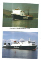 2  POSTCARDS EUROPEAN  FERRIES PUBLISHED BY H J CARDS - Veerboten