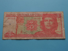 3 Pesos ( 2004 ) Banco Central De CUBA ( For Grade, Please See Photo ) Circulated / BIC! - Cuba