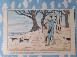 SCENE DE CHASSE DEUX EMBUSQUES CHASSEURS A PIED - Umoristiche