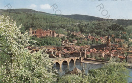 CARTOLINA  C9 HEIDELBERG,BADEN-WUERTTEMBERG,GERMANIA-FRUHLING IN HEIDELBERG-BLICK VOM PHILOSOPHENWEG-NON VIAGGIATA - Heidelberg