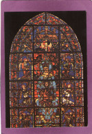 28 LES MERVEILLES DE CHARTRES  Vitrail De La Cathédrale Du XIIe Siècle Notre Dame De La Belle Verrière - Chartres