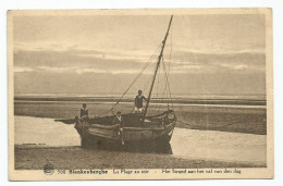 Blankenberge La Plage Au Soir Briefstempel 1936 Blankenberghe Htje - Blankenberge