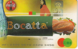 TARJETA TELEFONICA DE ESPAÑA DE BOCATTA Y COCA COLA (COKE) - Reclame
