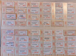 Netherlands Lot 175+ Registered Labels / R Aantekenstroken - 4 Scans - Poststempel