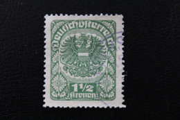 1921 Mi AT 314x 1 1/2 KRONEN ARMOIRIES - Used Stamps
