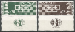 ISRAEL 1964 , Mint Stamps MNH (**) Set Chess - Ungebraucht (mit Tabs)