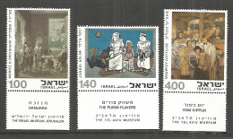 ISRAEL 1975 , Mint Stamps MNH (**)  Painting - Unused Stamps (with Tabs)