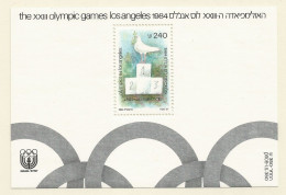 ISRAEL 1984 Mint Block MNH(**) Original Gum - Olympic - Blocks & Kleinbögen