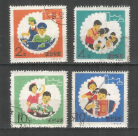 Korea 1965 Used Stamps Mi# 633-636 - Korea, North