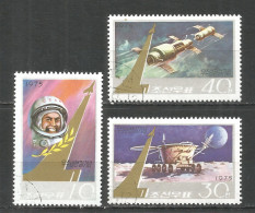 Korea 1975 Used Stamps Set Space  - Corée Du Nord