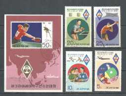 Korea 1976 Used Stamps Set+block - Korea (Noord)