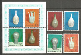 Korea 1977 Used Stamps Set+block - Corea Del Nord