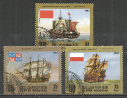 Korea 1983 Used Stamps , Set Ships - Corea Del Nord