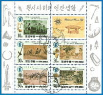 Korea 1992 Used Stamps Mini Sheet  Painting - Korea (Noord)