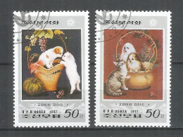 Korea 1997 Used Stamps Mi# 3898-3899 - Korea, North