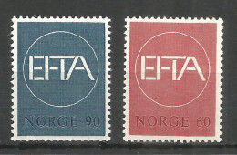 NORWAY 1967 Mint MNH(**) Mi.# 551-52 - Ongebruikt