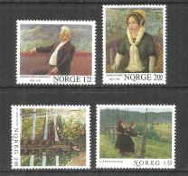 NORWAY 1982 Mint MNH(**) Mi.# 867-68 , 870-71 Painting - Unused Stamps