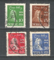 Norway 1934 Used Stamps  Set Michel # 168-171 - Oblitérés